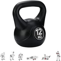 MAGIC SELECT Kettlebell svars ar ergonomisku rokturi, Kettlebell hanteles muskuļu trenēšanai mājās un sporta zālē.