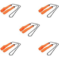 5 kempingo kišeninio vielinio pjūklo rankinis grandininis pjūklas lauke avarinis įrankis, oranžinis, 103 cm