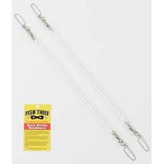 Fish Thief Downrigger Snubber Twin Pack, Clear