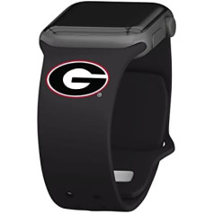 AFFINITY BANDS Georgia Bulldogs silikona sporta pulksteņu siksniņa ir saderīga ar Apple Watch