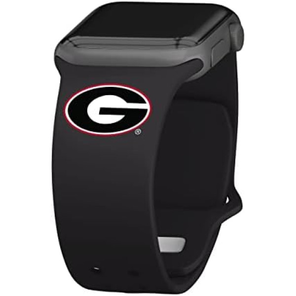 AFFINITY BANDS Georgia Bulldogs silikona sporta pulksteņu siksniņa ir saderīga ar Apple Watch