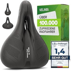 VELMIA velosēdekļi ar ergonomisku 3 zonu koncepciju & memory foam I ērti velosēdekļi sievietēm un vīriešiem, velosēdeklis, velosēdeklis vīriešiem