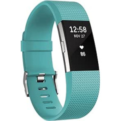 Fitbit Standard Charge 2 unisex aproce sirdsdarbības un fitnesa ierakstīšanai