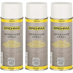 BREHMA 3 x waterproofing spray, waterproofing, textiles, tents, convertible roofs, awnings, water and dirt repellent