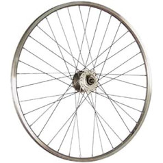 Taylor Wheels 28 collu velosipēda priekšējais ritenis YAK19 rumbas dinamo DH-3N31 622-19 sudrabs