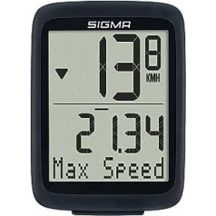 Sigma Sport BC 10.0 WL, bezvadu velodators ar daudzām funkcijām, velodators visaugstākajām prasībām, ērti lietojams ar lielām pogām un skaidru displeju