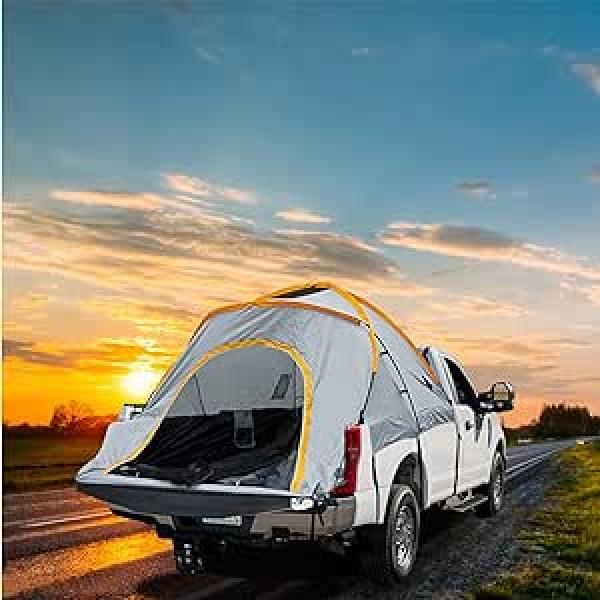 PRUJOY LKW-Zelt, Outdoor-Heckzelt, Campingzelt, tragbar, Auto-Überdachung, Wohnmobil-Anhänger, Sonnenschutz, Bettzelt für Camping, einfache Tragetasche im Lieferumfang enthalten (170cm)