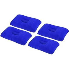 PATIKIL Pack of 4 Inflatable Pillows Ultralight Camping Travel Cushion Workplace Rest Neck Support for Hiking Backpacking Office Dark Blue