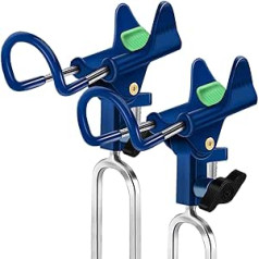 LBW Fishing Rod Holder for Bank Fishing - Rod Holder for Fishing Spot Beach Fishing Rod Holder 360 Degree Adjustable Stainless Steel Fishing Rod Stand 2 Pack