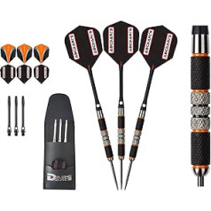 abcdarts Unisex Adult 19020121 Smiginis, juodas, oranžinis, sidabras, 21 EU