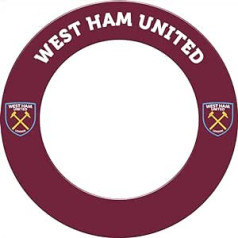 FOCO Oficialiai licencijuota West Ham United Football Club Hammers FC smiginio lenta ir smiginio kraštinė, galimi kelių dizainų.