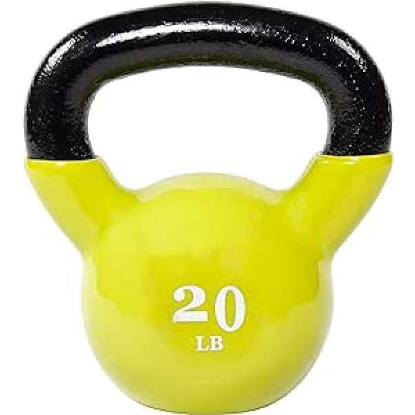 BalanceNo cietā čuguna ar vinila pārklājumu Kettlebell