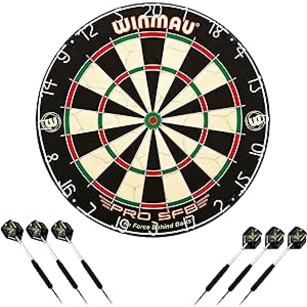 Winmau smiginio lentos PRO-SFB rinkinys, kuriame yra 2 Winmau plieno smiginio rinkiniai