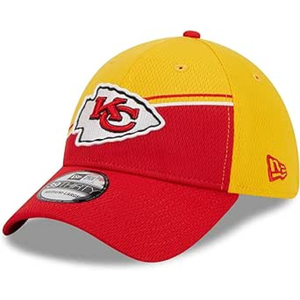 New Era NFL Kansas City Chiefs Oficiālā 2023. gada sānu līnijas Colorway 39THIRTY Stretch Fit cepure