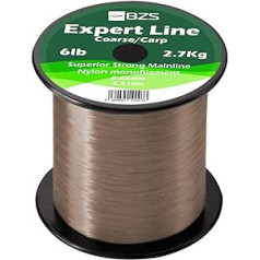 BZS Expert Monofilament Carp Line Brown and Clear Monofilament Reels