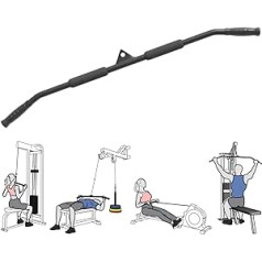 DIY Lat Bar for Home Fitness Equipment Cable Machine Attachment Training Device for Pulley System Gym Weight Machine Lat Pull Machine Squats Rack Workout Equipment Gym