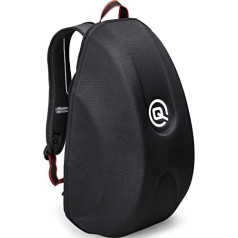 QBag Motociklu Mugursoma Vīriešu un Sieviešu Velosipēdu Mugursoma Hard Shell 24 Liter Glabāšanas vieta Melns Unisex Daudzfunkcionāls Visu gadu Tekstils, melns