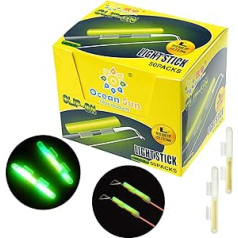 THKFISH 100gab (50 maisiņi) #M #L #XL Green Glow Stick Makšķere Glow Sticks Makšķere Nakts Makšķere Fluorescent Light