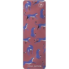 Yoga Mat with Microfibre Surface & Natural Rubber, Premium Yoga Mat, Gymnastics Mat, Yoga Mat for Bikram, Ashtanga, Barre, Fitness, Pilates, Meditation & Gymnastics