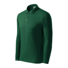 Malfini Pique Polo LS M MLI-221D3 tumši zaļš / 3XL polo krekls