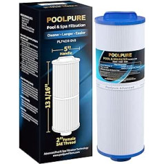 POOLPURE Spa filtrs aizstāj PWW50L, Unicel 4CH-949, Filbur FC-0172, SD-01143, 817-4050, PDC570-AFS, Rising Dragon 50, Waterway Teleweir 50 kvadrātpēdu filtra kasetni (1 iepakojumā)