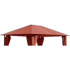 QUICK STAR Replacement Roof for Garden Gazebo 3 x 4 m Terra Antique Gazebo Roof Replacement Cover