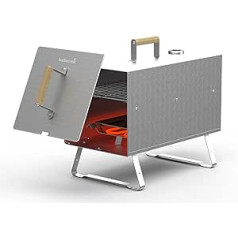 Barbecook Otto 2.0 elektriskais kūpinātājs karstai smēķēšanai, nerūsējošais tērauds, 26 x 26 x 47 cm