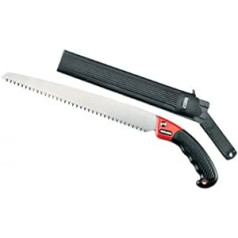 AUSONIA - 34051 TURBO GARDEN Saw, WITH BASE AND Sawing Blades made of CHROMATED IMPULS-Hardened Steel, 27 CM AND ANTI-SLIP STRENGTH HANDLE