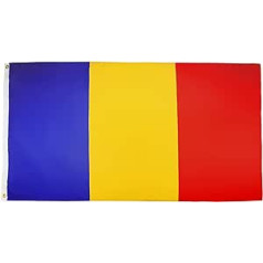 KAROGS RUMÄNIEN 250x150cm - RUMÄNISCHE FAHNE 150x250 cm - flaggen AZ FLAG Top Qualität