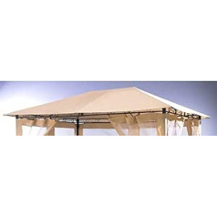 GRASEKAMP Qualität seit 1972 Universal Replacement Roof 293 x 390 cm Beige Tarpaulin Cover Canopy Gazebo