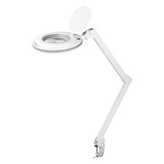 goobay 60362 LED palielināmā spuldze ar skavu / 9 W enerģijas patēriņš / 127 mm kristāla stikla lēca / krāsu temperatūra 6400 K / 1,75x palielinājums / gaismas plūsma 83-730 lūmeni / balts