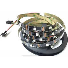 APA102C APA102 RGB Adrešu sloksnes gaisma 30 LED/pikseļi/M 5M 150 LED 5050 SMD LED nav ūdensizturīgi IP20 DC5V melns PCB