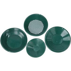 4 Piece Green Mining Gravity Trap Gold Washing Pot Tray Kit, Mine Detector, Alluvial Gold Mine and Gold Mine Tin Prospecting