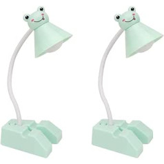 OSALADI Kawaii Room Decor Bērnu multfilmu galda lampa bērniem Jauka galda lampa LED karikatūras lampa lasīšanas gaisma darbiniekam regulējams iepakojums pa 2