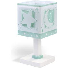 Dalber MoonLight 63231H E14 bērnu galda lampa nakts lampa Moon and Stars Green