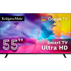 Kruger&Matz 55 collu UHD Google TV DVB-T2/T/C H.265 HEVC TV