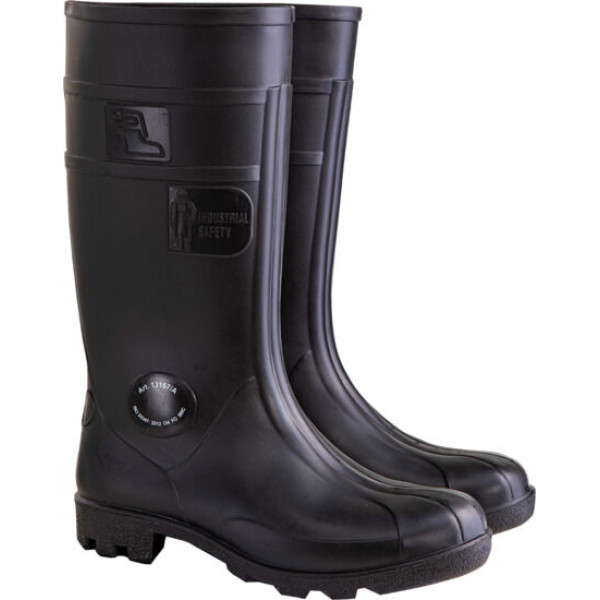 Men's Wellington boots. black, (13157/a), pvc, o4 fo src,