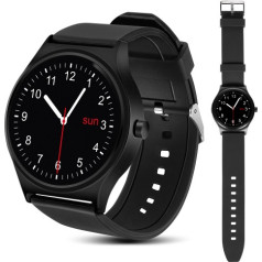 Smartwatch inteligentny zegarek RS100 NanoRS bluetooth krokomierz monitor snu pomiar tętna  melna