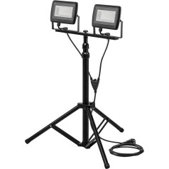 NEO Double spotlight 2x50W SMD LED 8500lm 230V on a 1.8m stand