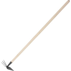 12296 Heart hoe with a fork and a 110 cm wooden handle