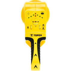 Topex 3 vienā detektors koksnes/sprieguma/metāla noteikšanai