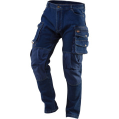 NEO DENIM darba bikses, pastiprināti ceļgali, XS izmērs