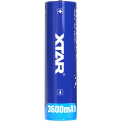 XTAR 18650 3.7V Li-ion 3600mAh akumulators ar aizsardzību