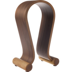 Maclean headphone stand, wooden, walnut color, MC-815W