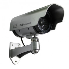 Dummy CCTV surveillance camera, battery operated