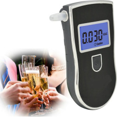 AL6 LCD breathalyzer with mouthpieces