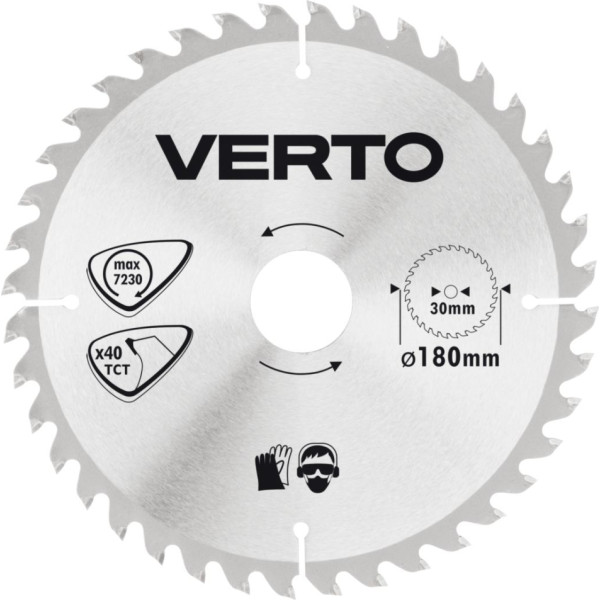 Verto Saw blade, Widia, 180 x 30 mm, 40 teeth