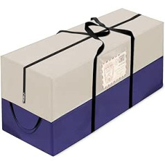 Ziemassvētku eglītes pārsegs Ziemassvētku eglītes glabāšanas soma Ziemassvētku eglītes transportēšanas pārsegs Ziemassvētku eglītes uzglabāšanas soma bēšs violets (172 x 50 x 76 cm)