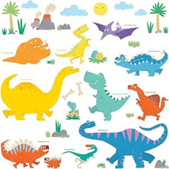 Decowall dw-1505 Dinosaurier Abziehen und Aufkleben Kindergarten Kinder Wand Aufkleber Aufkleber DW-1703