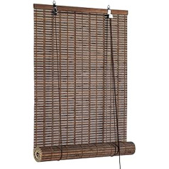 Cy.curtain bright Bamboo Roller Blind Indoor Bamboo Roller Blind Door Window Bamboo Curtain for Balcony 120 x 220 cm